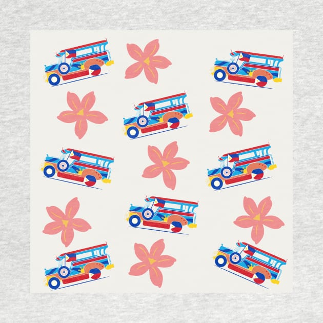 Philippine Jeepney and Sampaguita by Moshi Moshi Designs